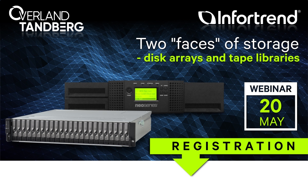 Webinar 20.05.2021 - The two faces of storage - disk arrays and tape libraries